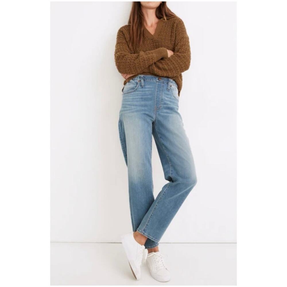 Madewell Women’s Sz 27 High Rise Pull On Jeans Medium Wash Stretch Denim